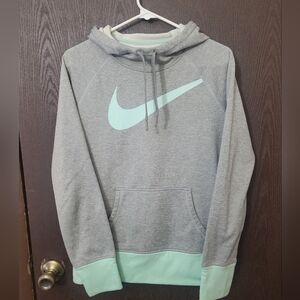 Nike Gray and Mint Hoodie